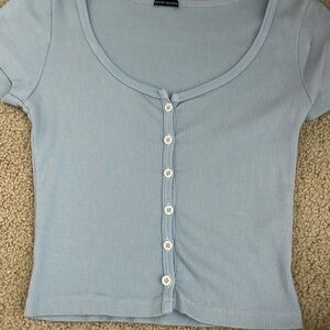 Light blue Brandy Melville buttoned top in one size fits all but fits small